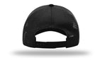 Richardson Garment Washed Trucker - Black BACK