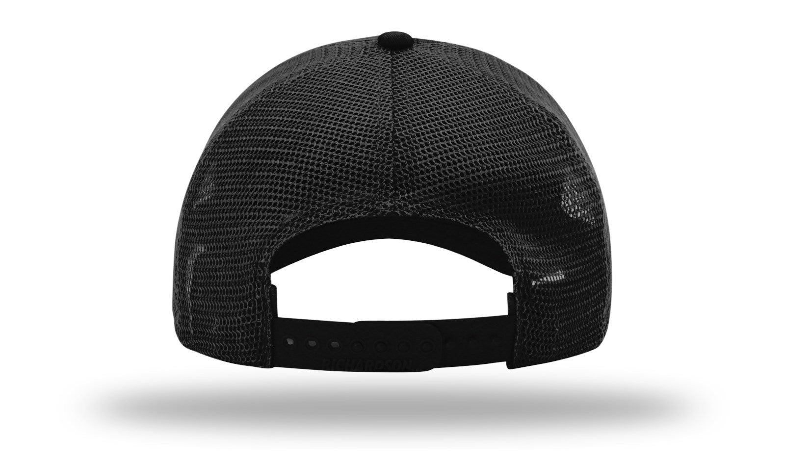 Richardson Garment Washed Trucker - Black BACK