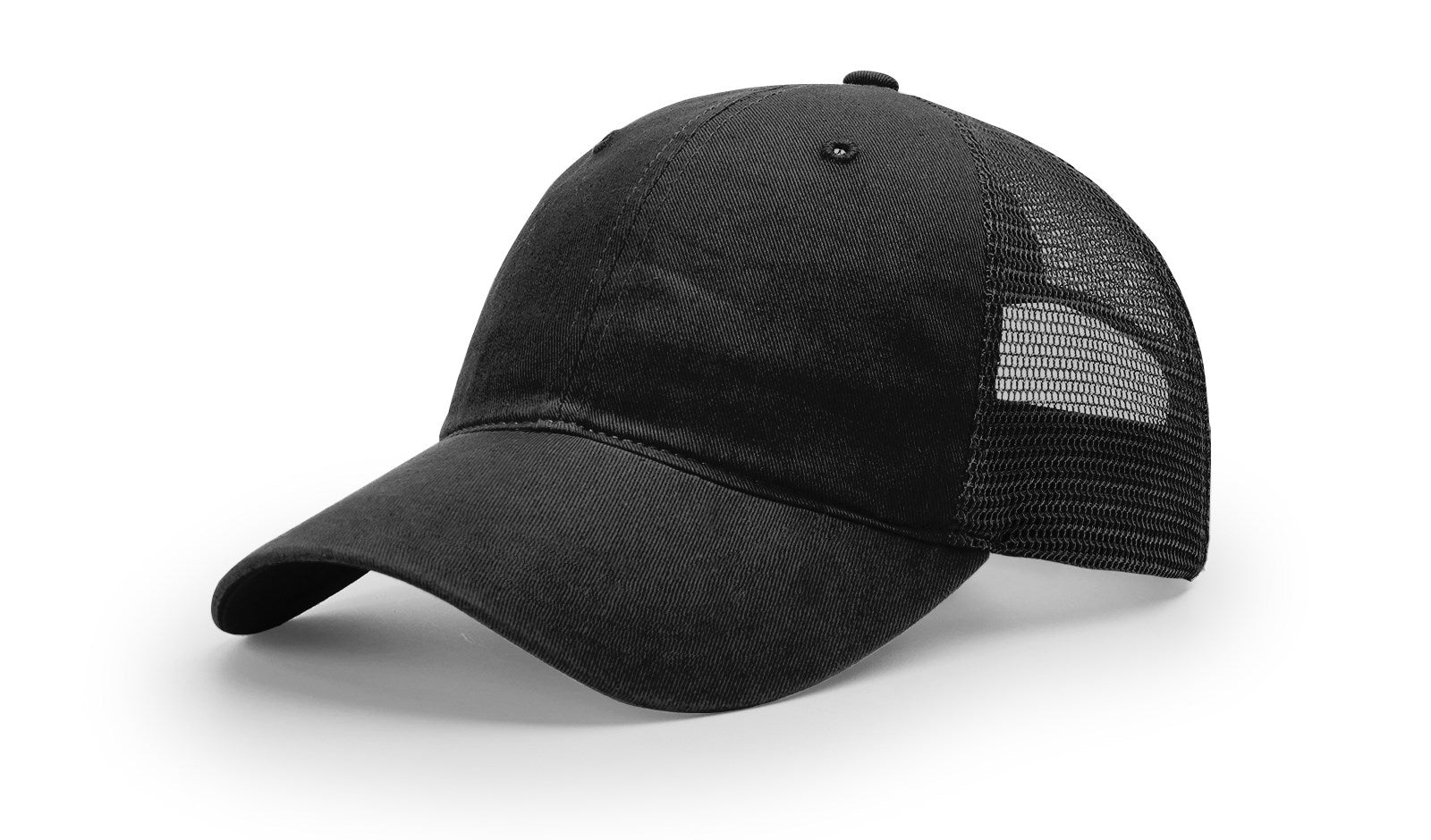 Richardson Garment Washed Trucker - Black FINAL