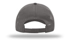 Richardson Garment Washed Trucker - Charcoal BACK