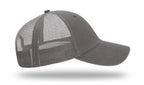 Richardson Garment Washed Trucker - Charcoal RIGHT