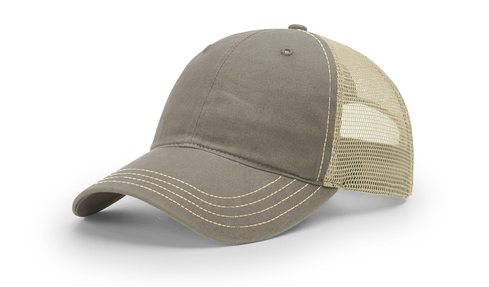 Richardson Garment Washed Trucker - Driftwood/Khaki FINAL