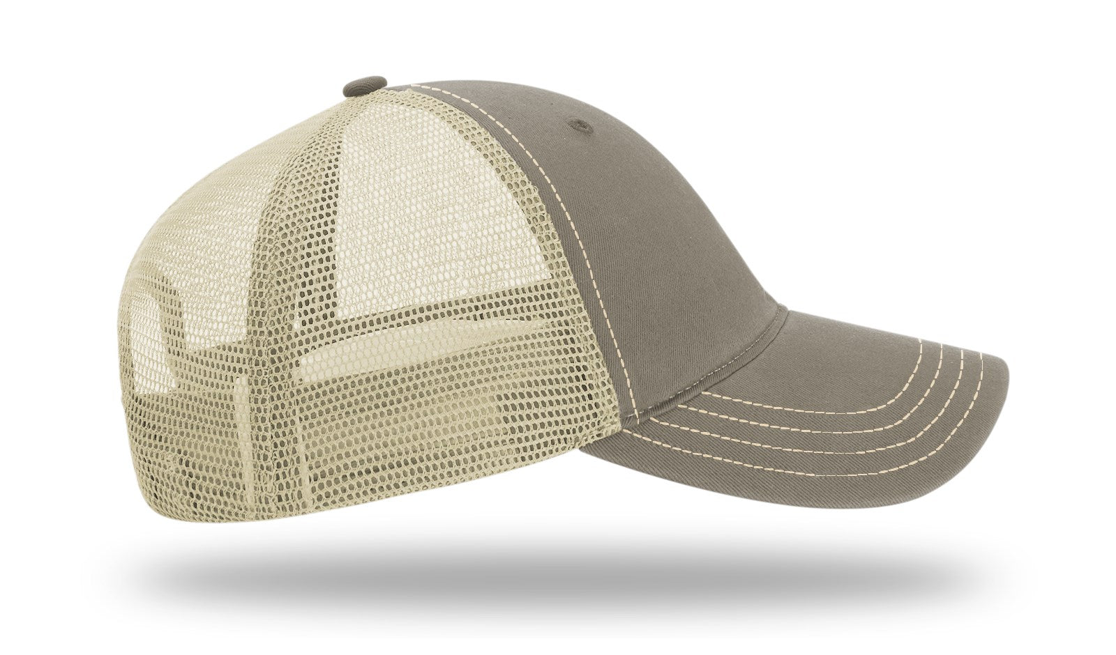 Richardson Garment Washed Trucker - Driftwood/Khaki RIGHT