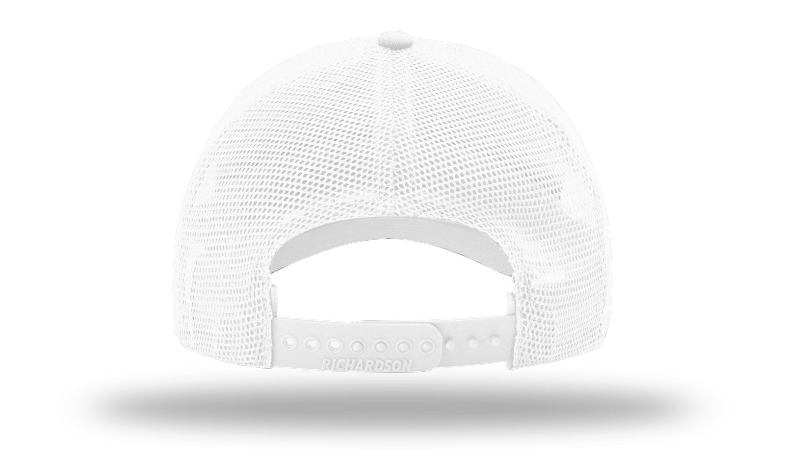 Richardson Garment Washed Trucker - White BACK