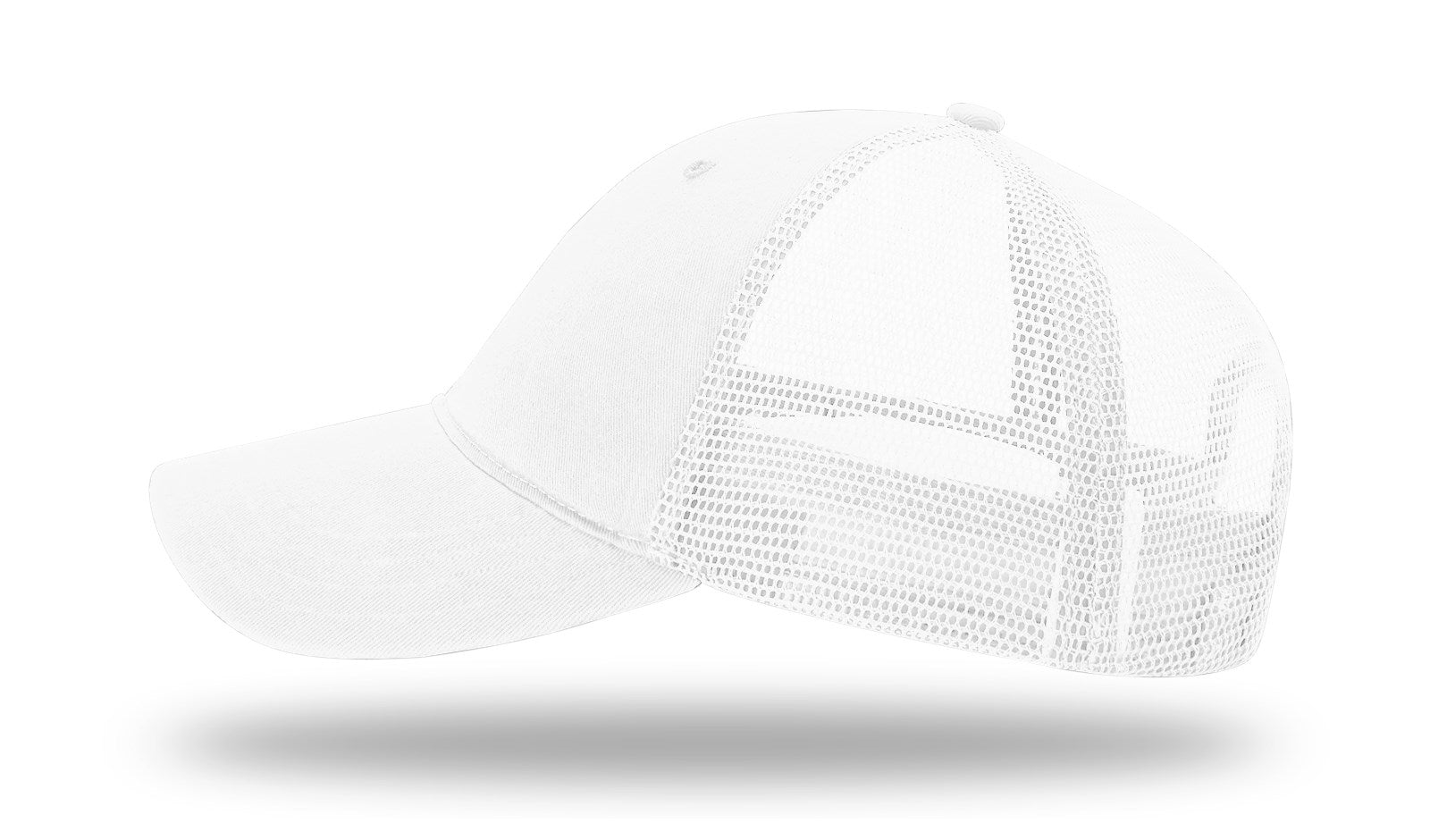 Richardson Garment Washed Trucker - White LEFT