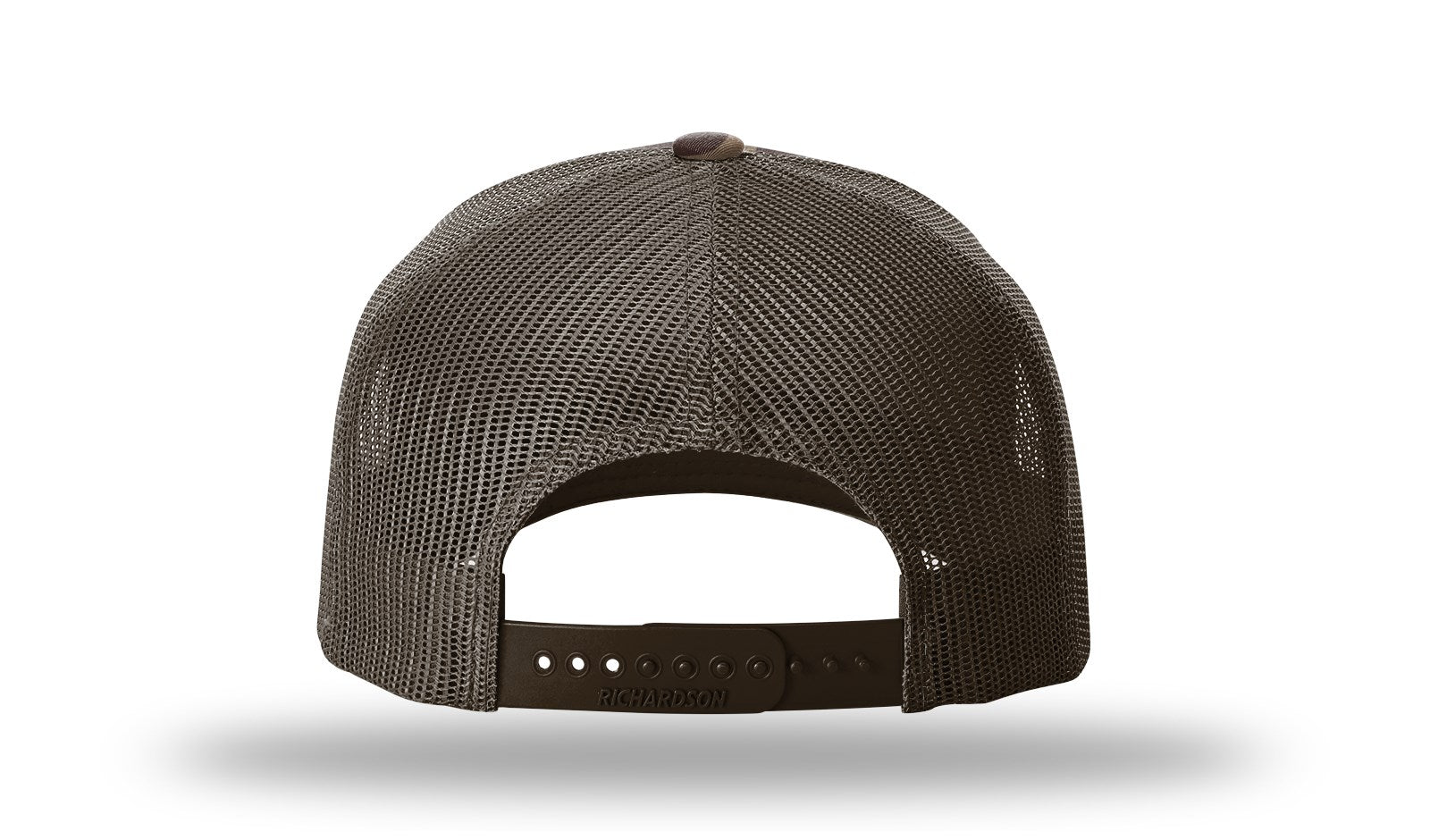Richardson Printed 5 Panel Trucker - Bark Duck Camo/Brown BACK