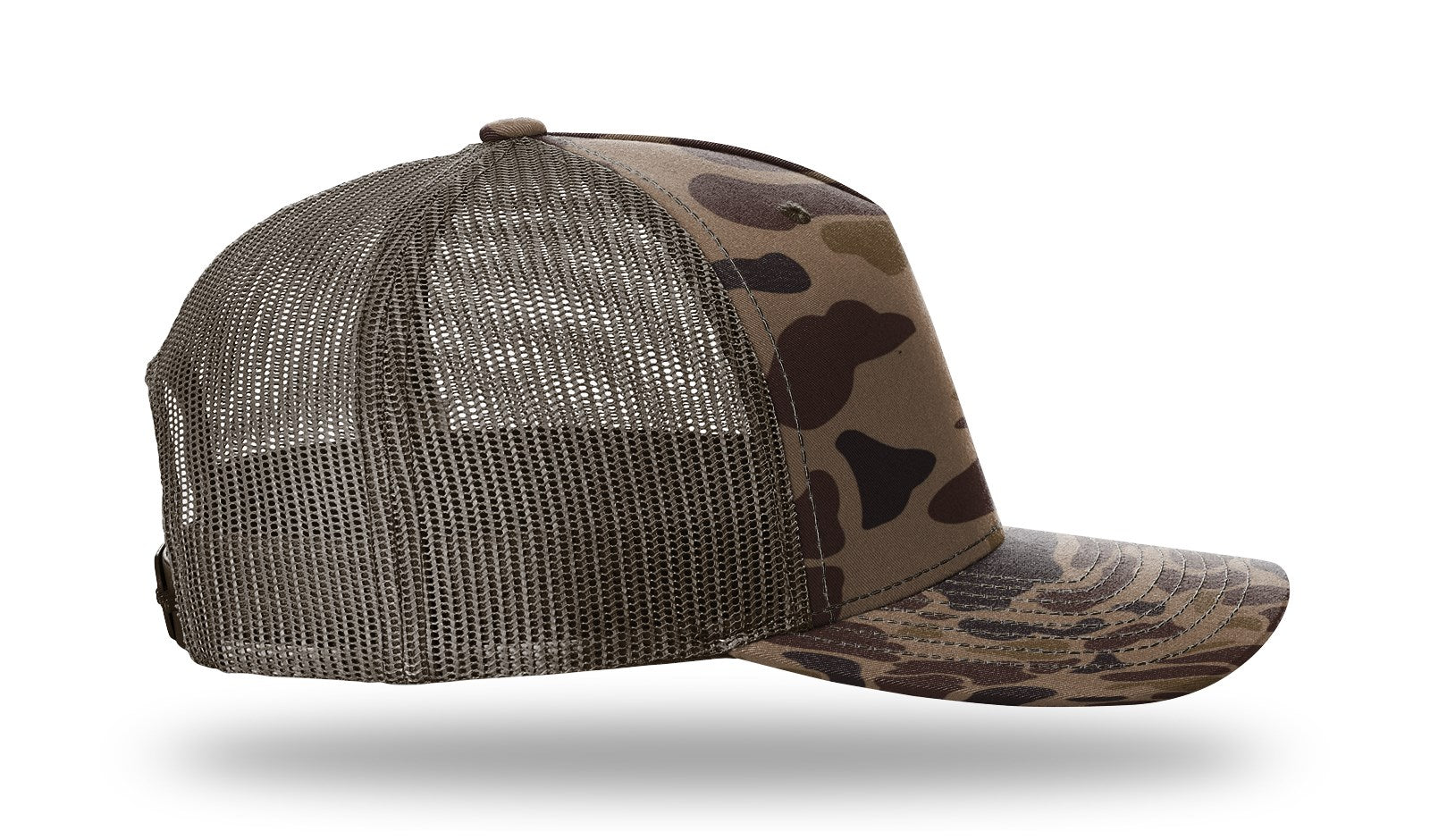 Richardson Printed 5 Panel Trucker - Bark Duck Camo/Brown RIGHT