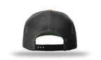Richardson Printed 5 Panel Trucker - Military Green Camo/Black BACK