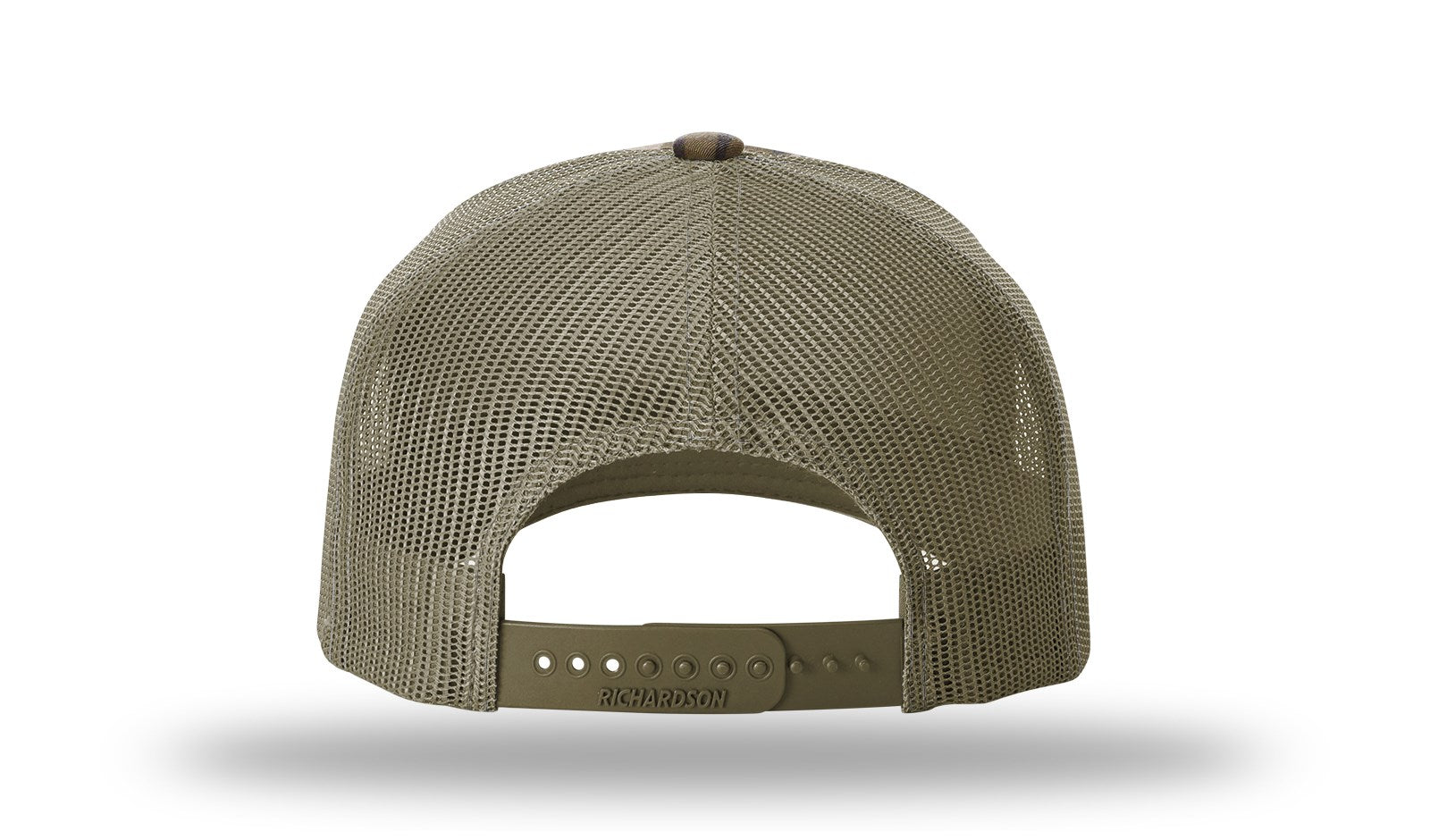 Richardson Printed 5 Panel Trucker - Mossy Oak Bottomland/Loden BACK