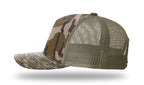 Richardson Printed 5 Panel Trucker - Mossy Oak Bottomland/Loden LEFT