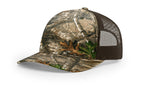 Richardson Printed 5 Panel Trucker - Realtree Edge/Brown FINAL