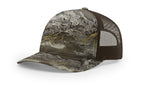 Richardson Printed 5 Panel Trucker - Realtree Max1 XT/Brown FINAL