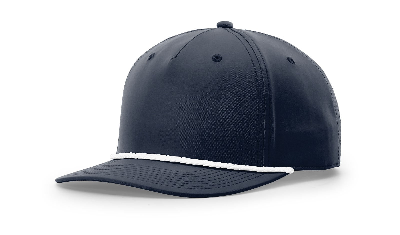 Richardson 5 Panel Classic Rope Cap - Navy/White FINAL