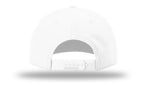 Richardson 5 Panel Classic Rope Cap - White/Black BACK
