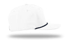 Richardson 5 Panel Classic Rope Cap - White/Navy RIGHT