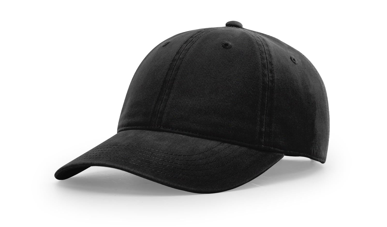 Richardson Peached Cotton Twill - Black FINAL