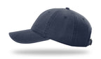 Richardson Peached Cotton Twill - Navy LEFT