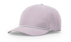 Richardson Laser Perforated Performance Rope Cap - Lilac/White/Grey FINAL