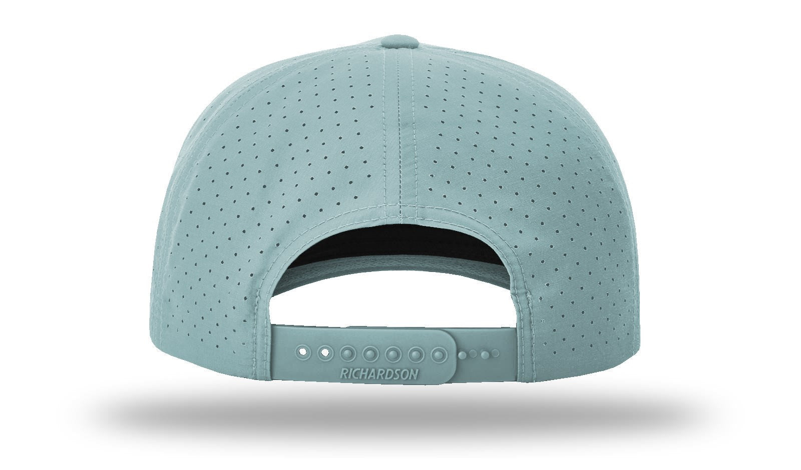 Richardson Laser Perforated Performance Rope Cap - Smoke Blue/Grey-White BACK
